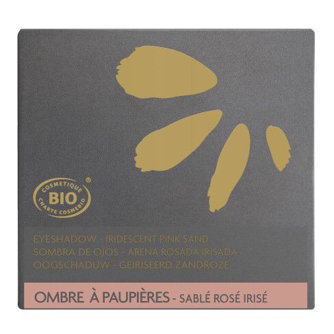 Enveloppe sable ros&eacute; iris&eacute; cosm&eacute;tique bio